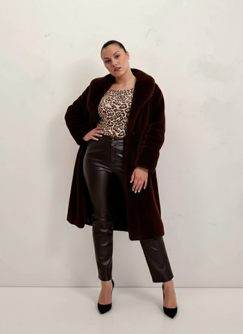 Plus Size  2025 Women's Coats Autumn Winter Comfortable Solid Color Long Sleeve Open Front Daily Plush Coats