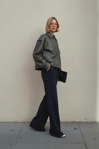 Women's Jackets Autumn Winter Daily Basic Plain Long Sleeve Shirt Collar Single Breasted Casual Jackets