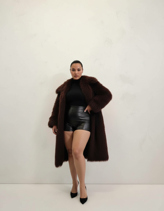 Plus Size Women's Coats Autumn Winter Comfortable Fashion Plain Long Sleeve Open Front Casual Coats