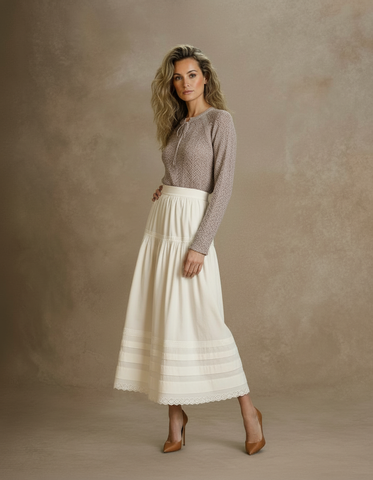 Women's Autumn Sweater 2025 Simple Decent Plain Long Sleeve Round Neck Lace-Up Regular Fit Basics Sweater