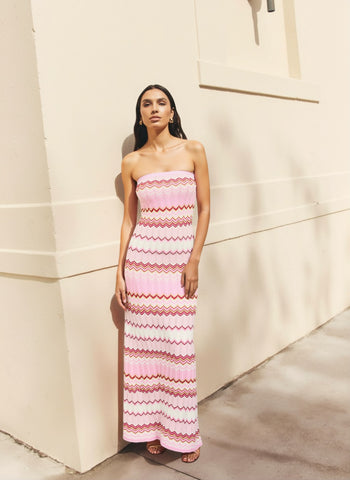 Women's Dresses Summer Daily Basic Full Print Sleeveless Strapless Skinny Fit Maxi Vacation Dresses