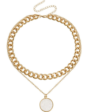 2025 Fashion Gold Layered Necklace Set for Women Elegant Statement Luxury Chic Everyday Fine Layering Necklaces Jewelry