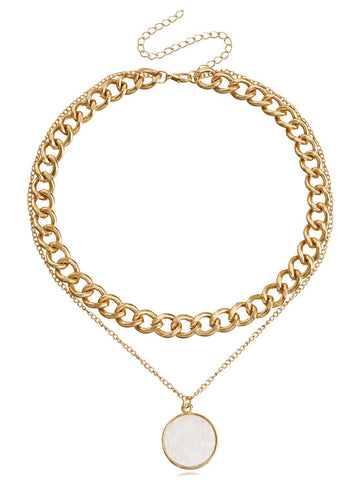 2025 Fashion Gold Layered Necklace Set for Women Elegant Statement Luxury Chic Everyday Fine Layering Necklaces Jewelry