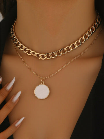 2025 Fashion Gold Layered Necklace Set for Women Elegant Statement Luxury Chic Everyday Fine Layering Necklaces Jewelry