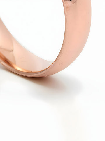 Elegant 2025 Rose Gold Band Ring for Women Dainty Shiny Comfort Fit Wedding Ring Luxury Minimalist Fine Jewelry Gift for Her