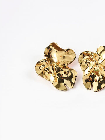 Elegant Floral Earrings For Women 2025 Gold Plated Spring Flower Studs Delicate Minimalist Daily Dainty Jewelry Gift