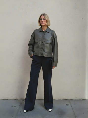 Women's Jackets Autumn Winter Daily Basic Plain Long Sleeve Shirt Collar Single Breasted Casual Jackets