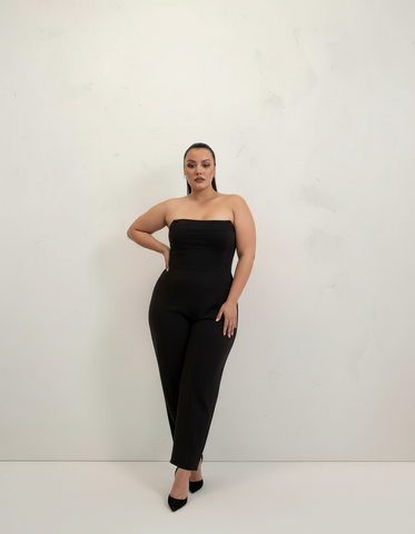 Plus Size Autumn Women's Jumpsuits Casual Basics Solid Color Sleeveless Off Shoulder Ankle Slim Daily Jumpsuits