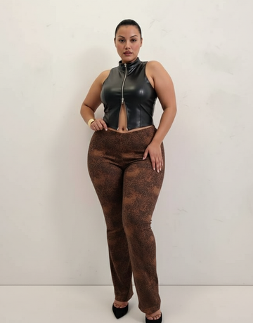 Plus Size Women's Pants All Season Fashion Simple Solid Color Daily Basic Full Length Slim Pants