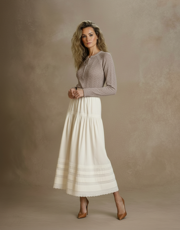 Women's Autumn Sweater 2025 Simple Decent Plain Long Sleeve Round Neck Lace-Up Regular Fit Basics Sweater