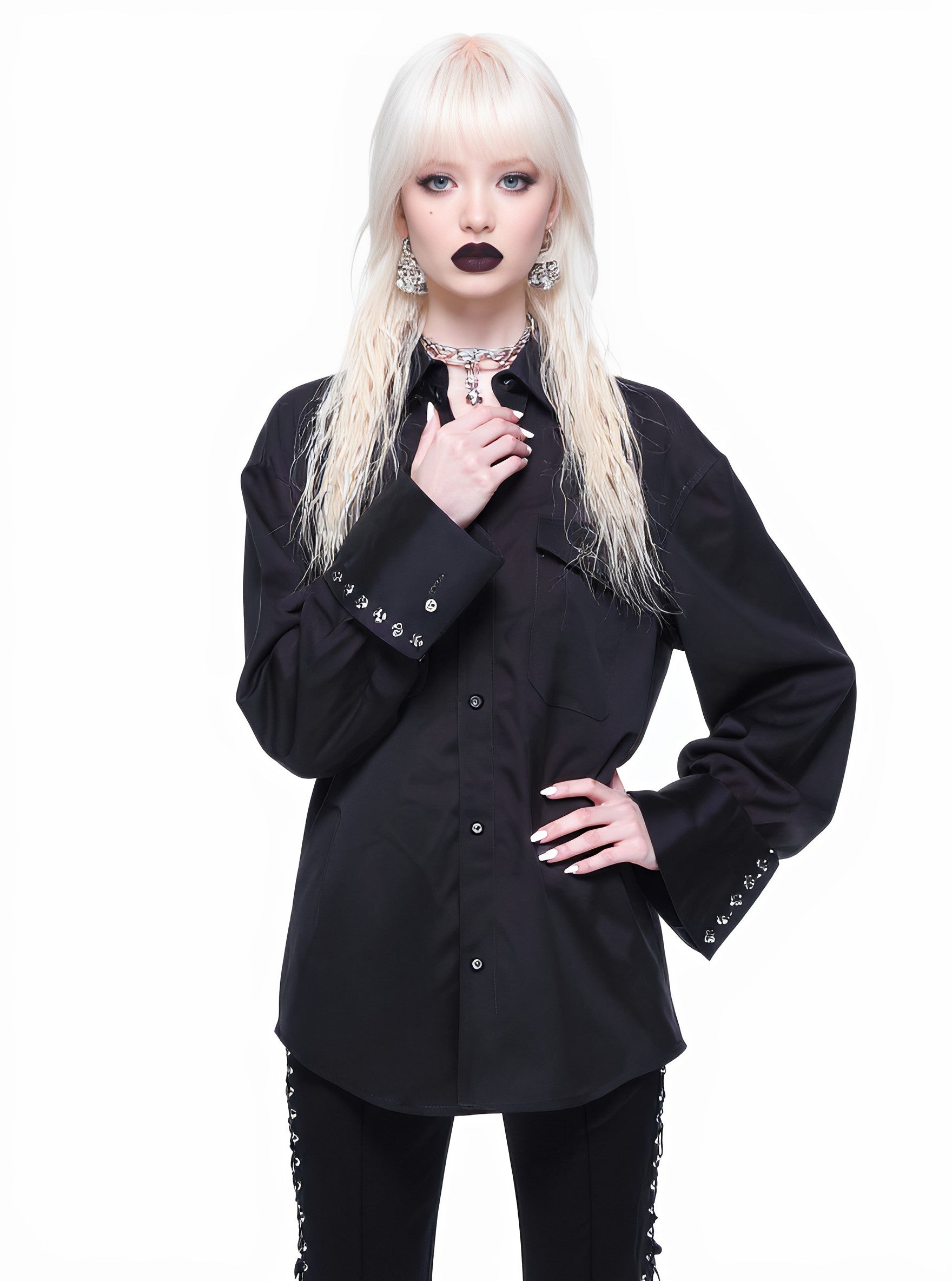 Loose Fit Casual Shirt Autumn Turn-down Collar Regular Length Women's Top Fashion Style Comfortable Loose Shirt