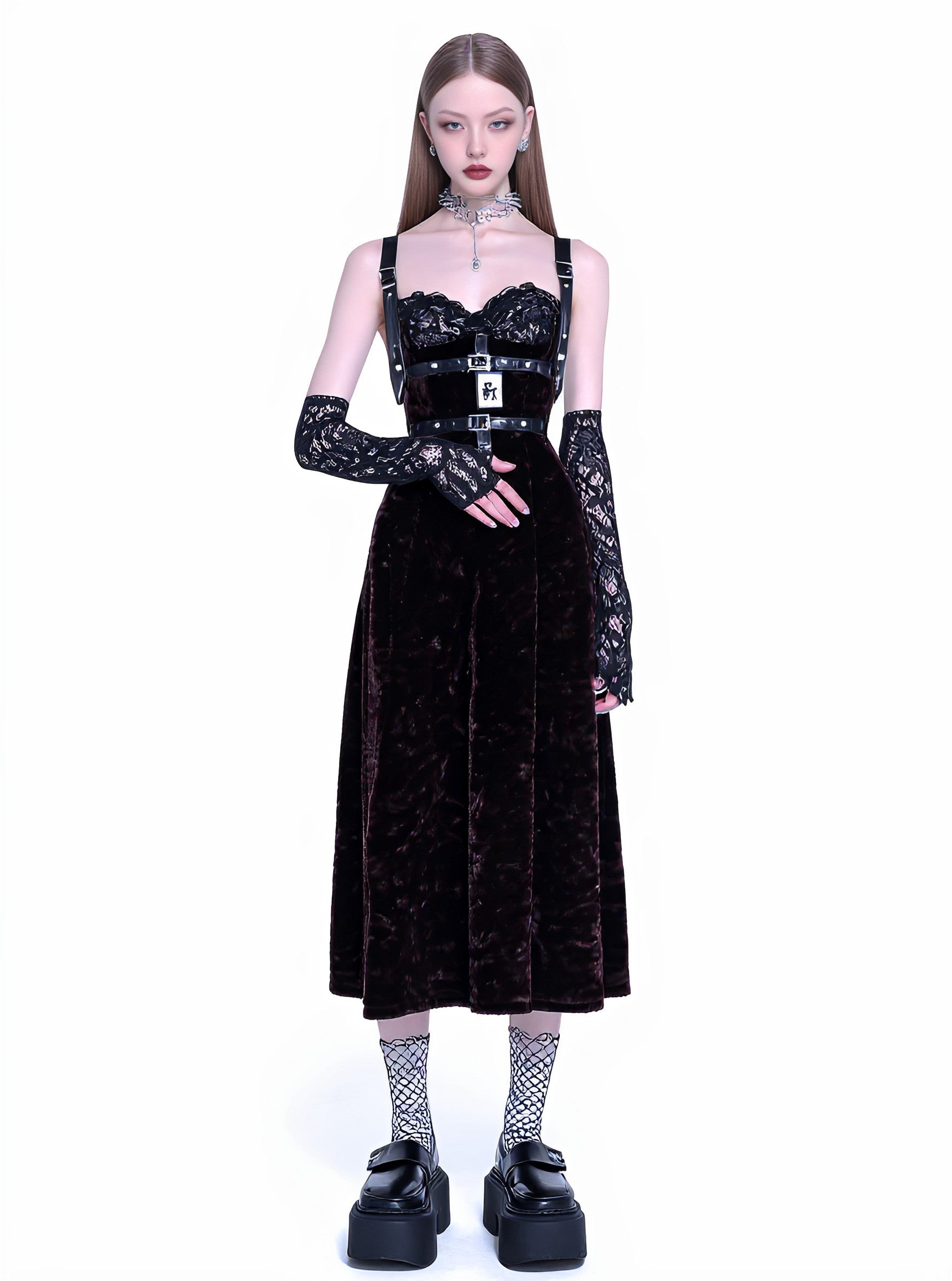 Autumn Casual Fit A-Line Midi Dress Sleeveless Gown For Women Comfortable Style-Free Lengthened Skirt Fashionable Design