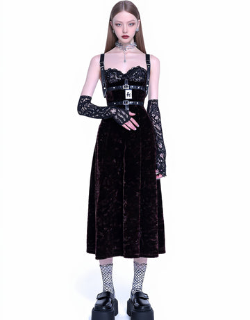 Autumn Casual Fit A-Line Midi Dress Sleeveless Gown For Women Comfortable Style-Free Lengthened Skirt Fashionable Design