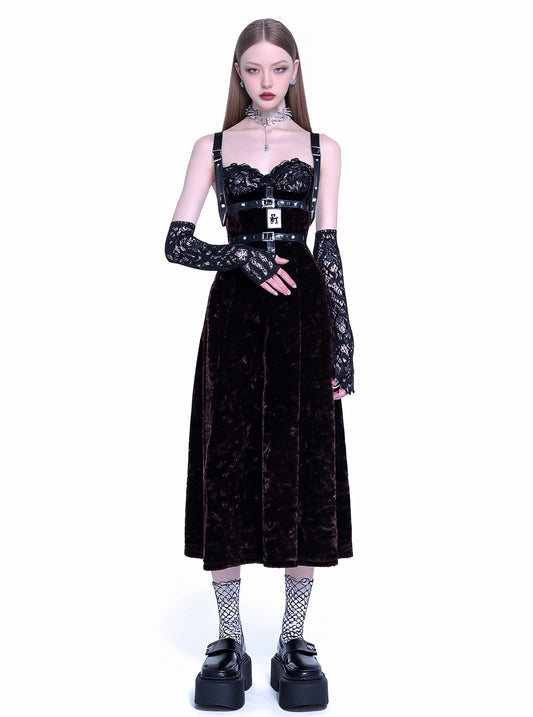 Autumn Casual Fit A-Line Midi Dress Sleeveless Gown For Women Comfortable Style-Free Lengthened Skirt Fashionable Design