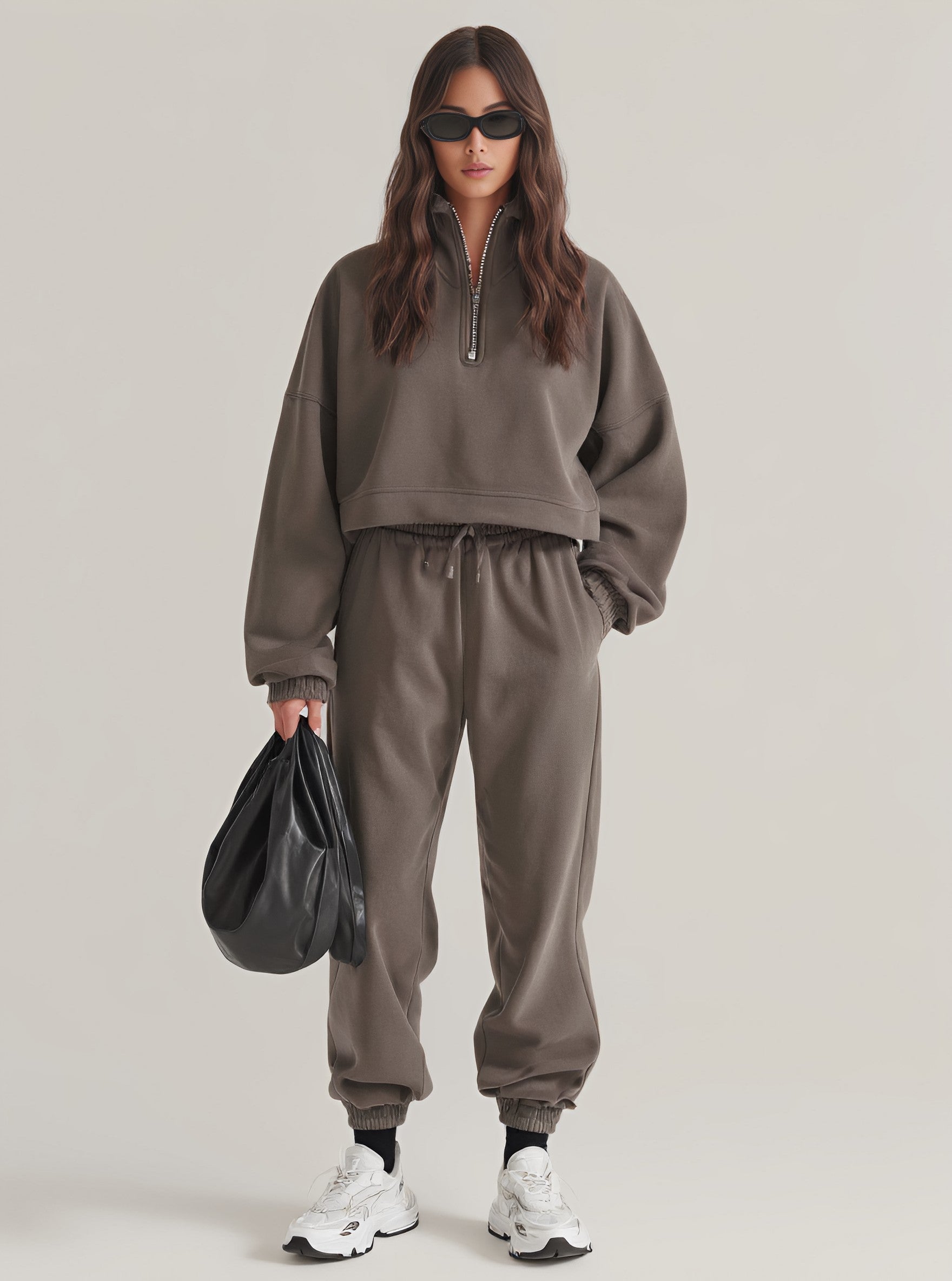 Loose Fit Autumn Winter Casual Suit Trousers Set Comfortable Fashion Women's Long Pants Ensemble For Fall And Winter Seasons