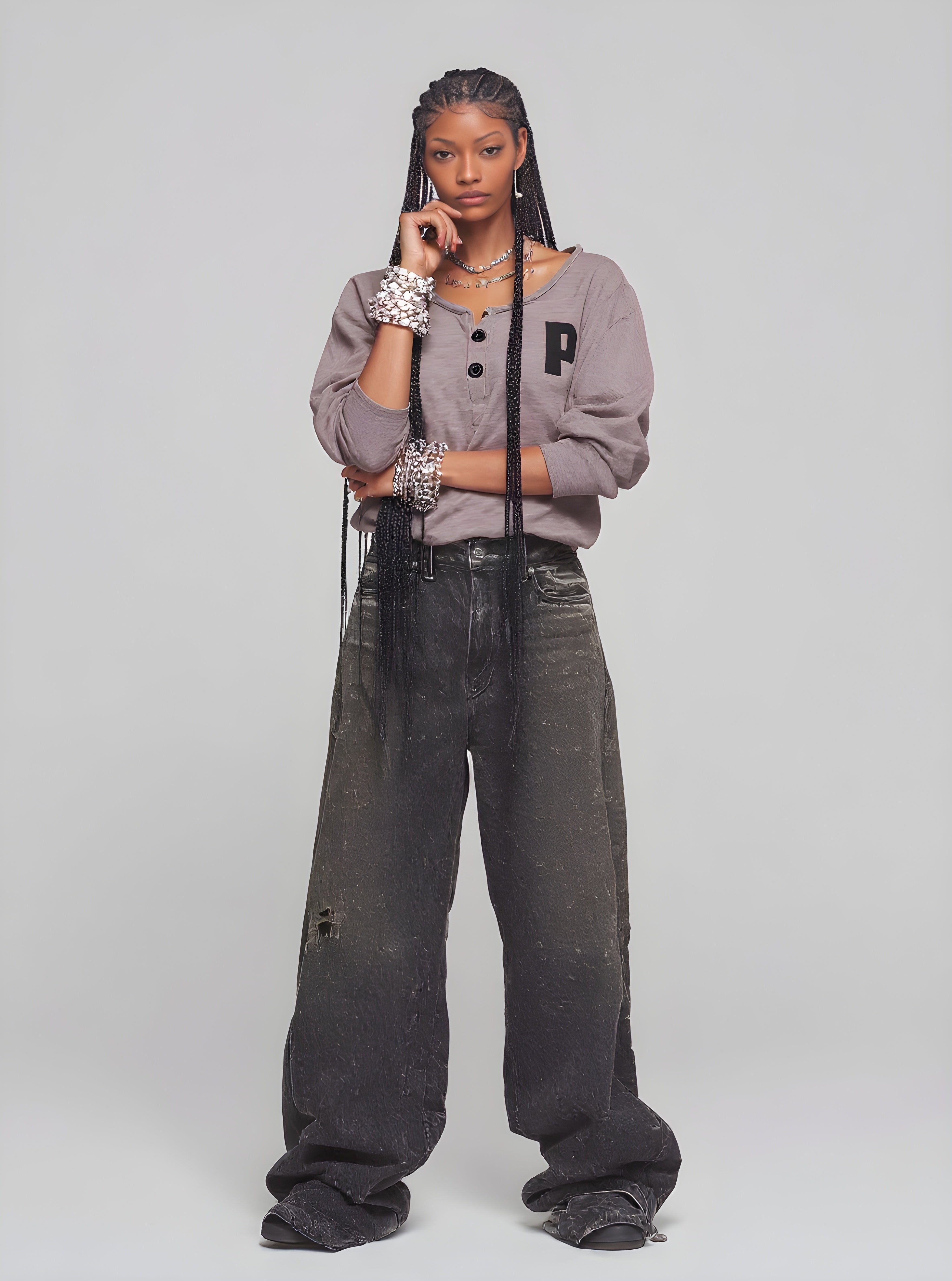 Women's T-Shirts Autumn Winter Fashion Daily 2025 Elegant Chic Letter Long Sleeve Round Neck Casual T-Shirts