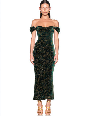 Autumn Winter Long Wrap Dress Sweetheart Neck Off Shoulder Party Style Women's Fashion Clothing Bodycon Skirt Type