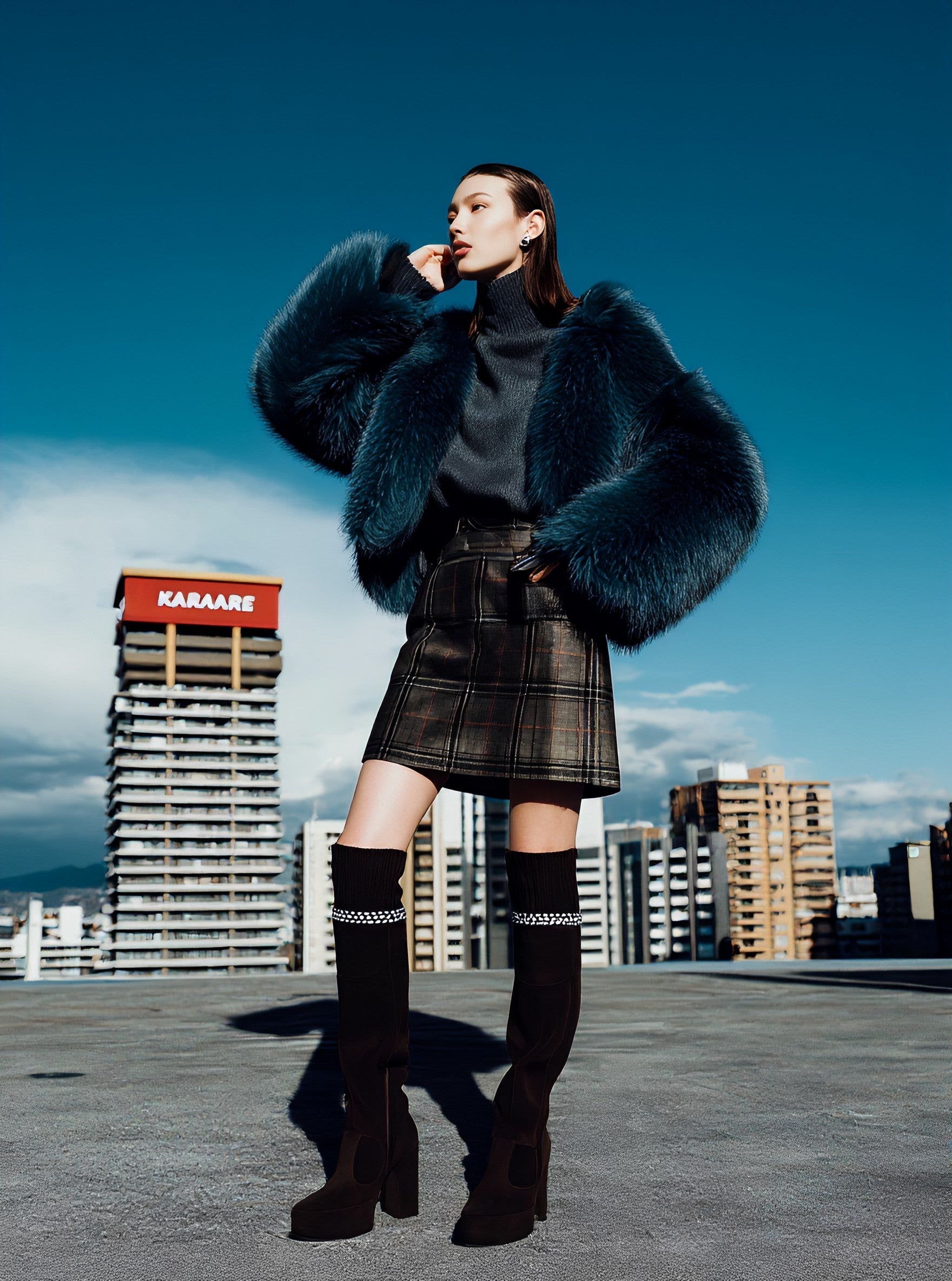 Casual Plush Coat Autumn Style Women's Fashion Top Class Fluffy Outerwear Comfortable Loose Fit Outerwear