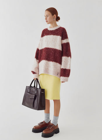 Loose Fit Long Sleeve Round Neck Sweater Winter Casual Wear Straight Tube Sleeve Comfortable Length Regular Style Women's Top