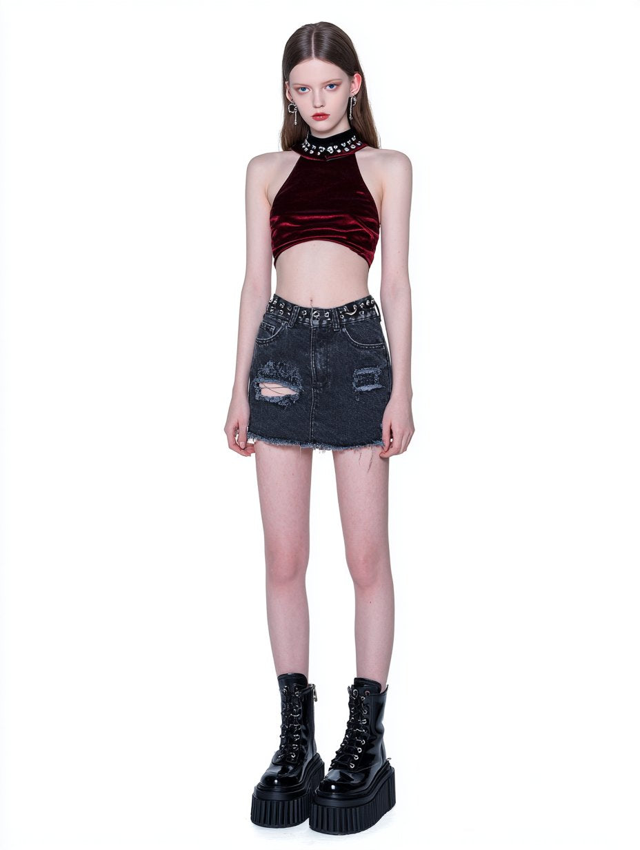 Casual Neck Hanging Sling Top Women's Fashion Autumn Clothing Regular Length Upperwear Style Elegant Trendy