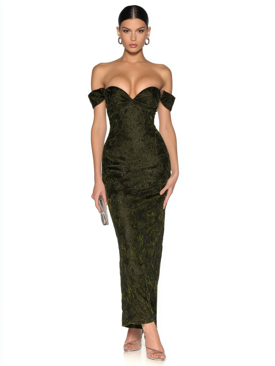 Autumn Winter Tight Fit Wrap Long Dress Heart Collar Sleeveless Party Women's Fashion Skirt Style Clothing