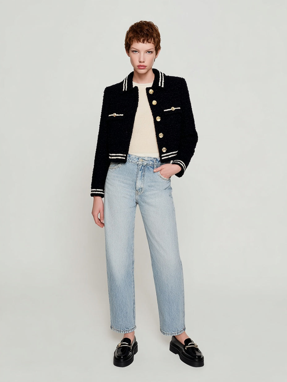 Women's Lightweight Jackets Autumn Winter Daily 2025 Stylish Chic Striped Long Sleeve Round Neck Lightweight Jackets