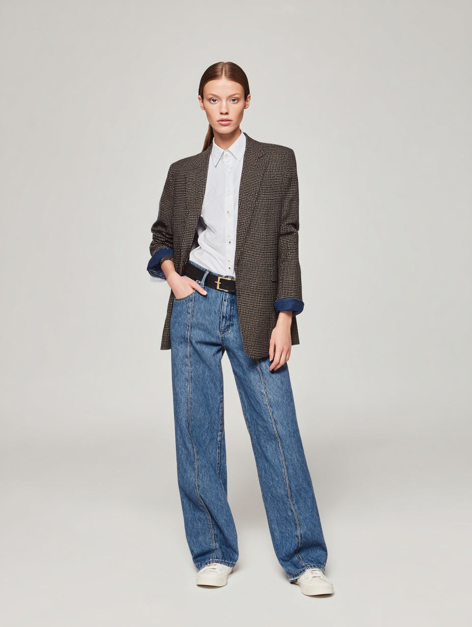 Women's Blazers Autumn Winter Fashion Daily 2025 Stylish Elegant Plain Long Sleeve Lapel Blazers