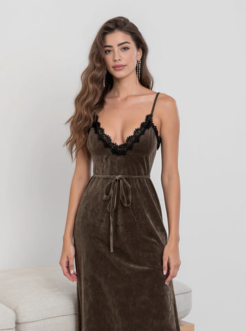 Casual Dress Autumn Mid-Length Skirt Strapless Fit Style Women's Clothing Fashionable Casual Gown