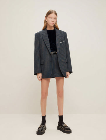 Women's Blazers Autumn Winter Fashion Daily 2025 Elegant Chic Striped Long Sleeve Lapel Commute Blazers