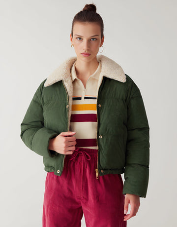 Cotton-Padded Jacket Long Sleeve Casual Straight Sleeve Winter Clothes Women's Top Length Regular Style Simple Fashion