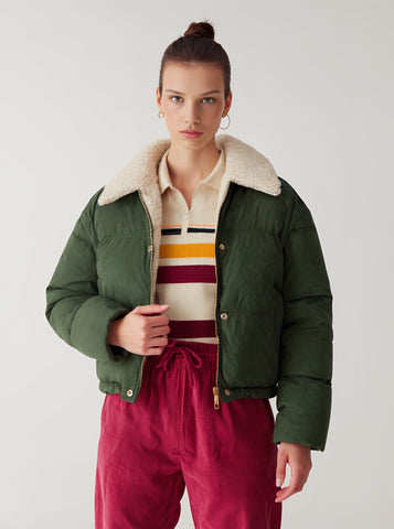 Cotton-Padded Jacket Long Sleeve Casual Straight Sleeve Winter Clothes Women's Top Length Regular Style Simple Fashion