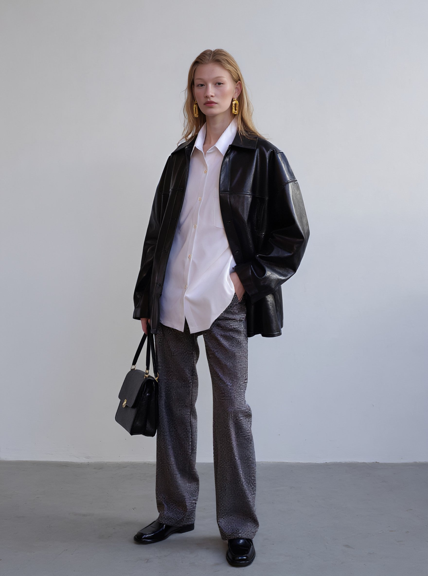 Casual Leather Coat For Women Autumn Style Fashion Outerwear Jacket Elegant Streetwear Top Quality Leather