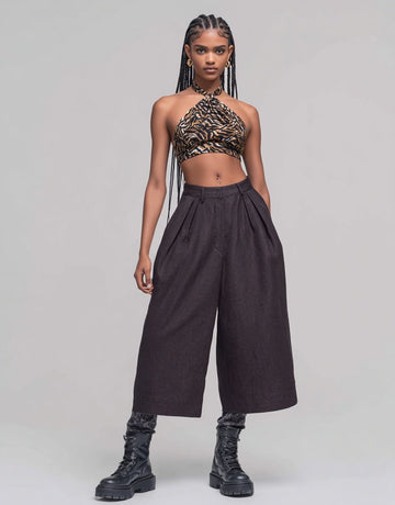 Women's Pants Summer Fashion Daily 2025 Trendy Chic Plain Sleeveless High Street Pants