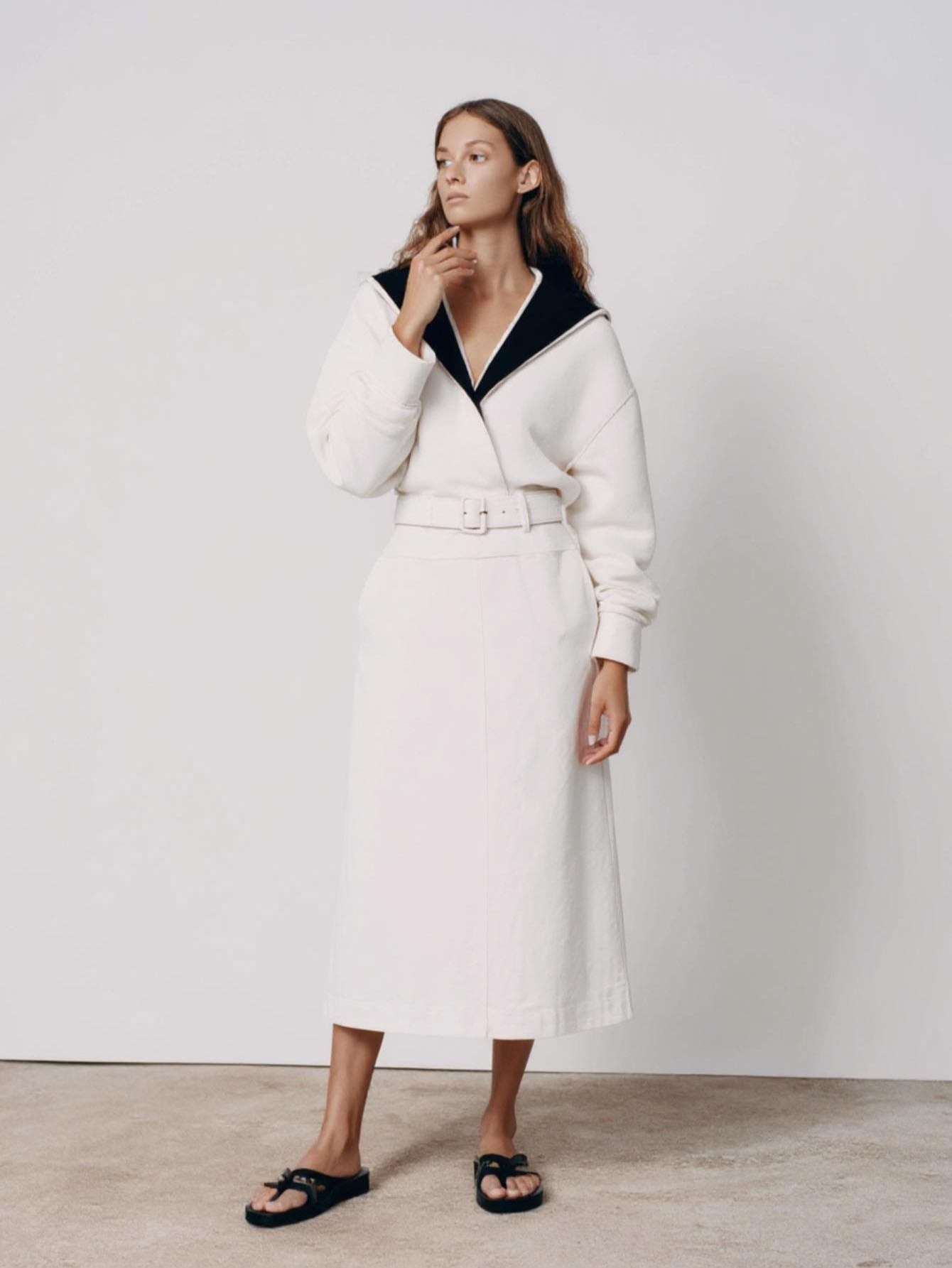 Autumn Pullover 2025 Women's French Contrast Color Long Sleeve Lapel Loose Fit Streetwear Pullover