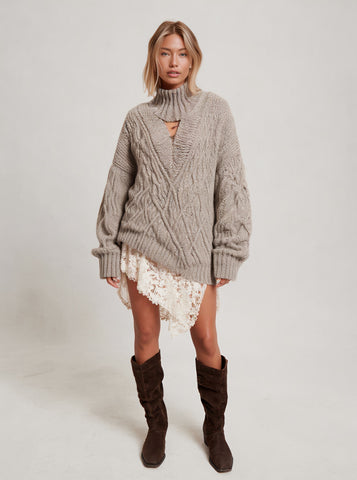 Loose Long Sleeve Turtleneck Sweater Winter Casual Clothes Straight Tube Sleeve Comfortable Length Regular Women's Top