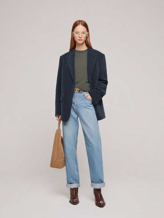 Women's Blazers Autumn Winter Fashion Daily 2025 Elegant Stylish Striped Long Sleeve Lapel Casual Blazers