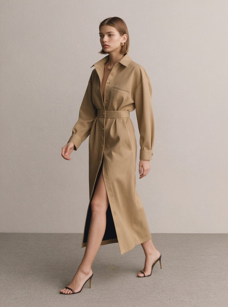 Casual Style Windbreaker Autumn Regular Length Top Women's Fashion Outerwear Soft Material Comfortable Fit