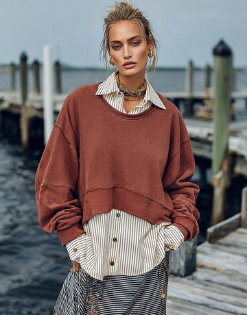 Spring Autumn Hoodie Dress Straight Sleeve Fit Style Casual Women's Top Fashionable Comfortable Streetwear