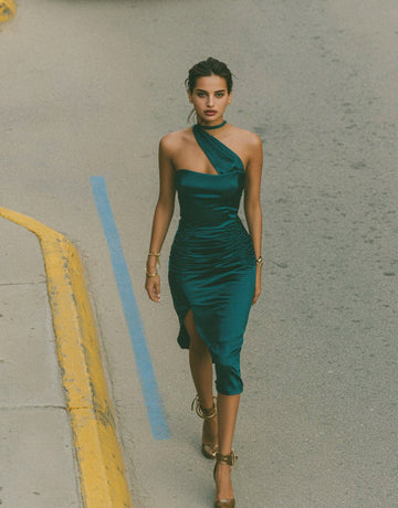 Casual Summer Dress Spring Tight Fit Midi Skirt Off Shoulder Sleeveless Length Mid-Calf Casual Style Dress