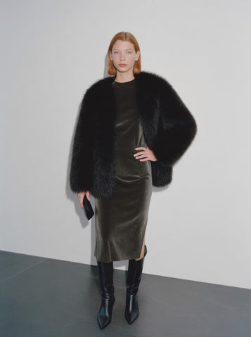 Fur One Women's Casual Style Fur Coat Winter Clothes Integrated Leather And Fur Outerwear