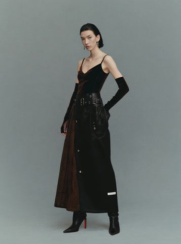 Winter Casual Fit Mid-Length Skirt A-Line Skirt Regular Waistline Women's Fashionable Winter Clothing Half Skirt