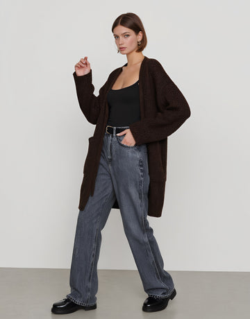 Casual Woolen Coat Square-Neck Winter Clothes Women's Fashion Upperwear Comfortable Fit Classic Style Essential Winter Outerwear