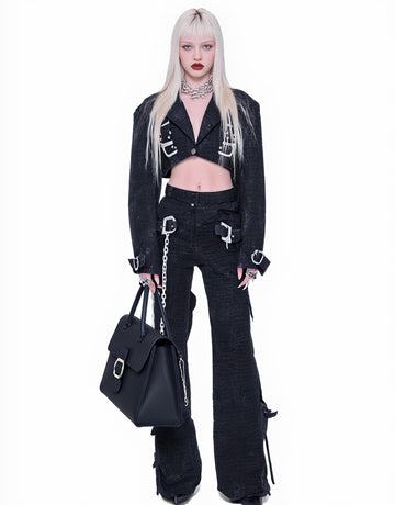 Casual Fit Suit Trousers Set Autumn Collection Comfortable Style Women's Fashion Long Pants Outfit Pair