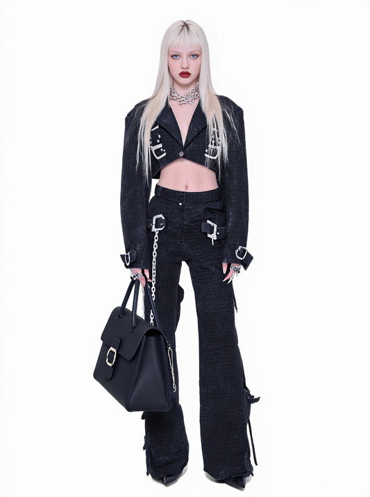 Casual Fit Suit Trousers Set Autumn Collection Comfortable Style Women's Fashion Long Pants Outfit Pair