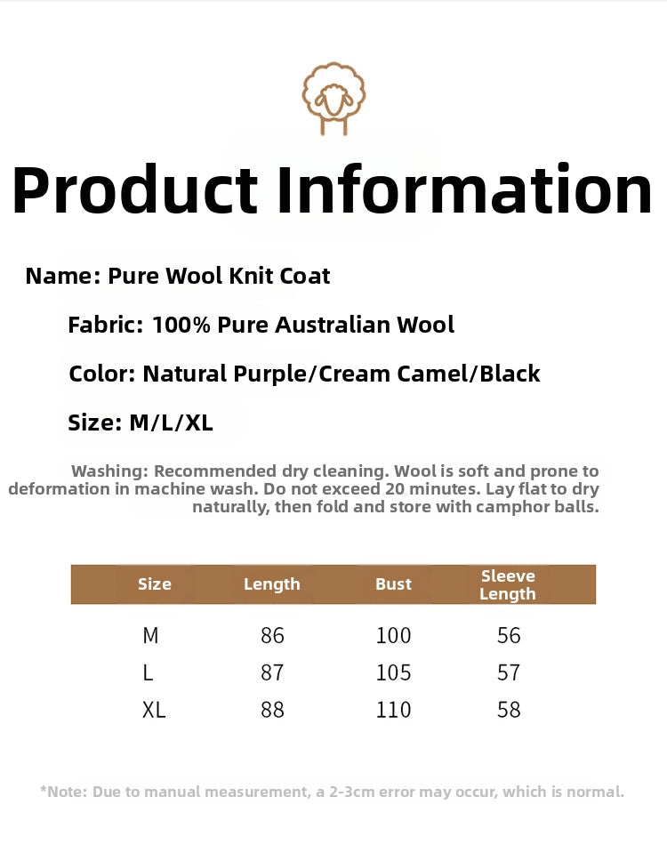 Women's Cardigan Loose Fit Long Sleeve Lace-Up Sweater Thick Large Lapel Versatile Autumn Winter Lazy Style