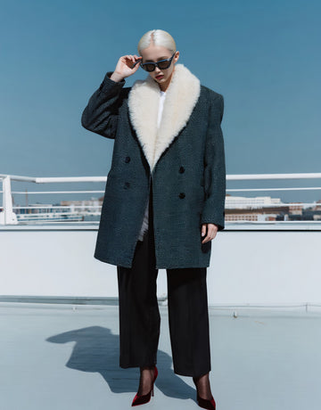 Casual Style Women's Coat Autumn Regular Length Top Fashion Outerwear for Ladies Comfortable Fit Casual Coat Double Breasted