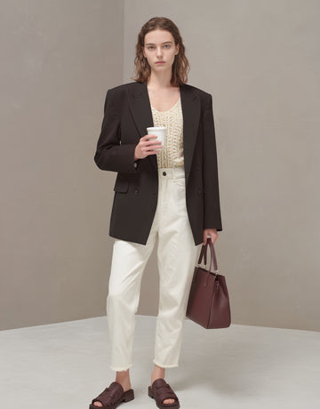 Loose Casual Long Sleeve Straight Tube Arm Autumn Suit Women's Fashion Top Comfortable Regular Length Outerwear