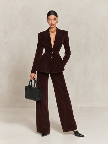 Autumn Blazers 2025 Women's Decent Plain Long Sleeve Shawl Collar Nipped Waists Office Lady Blazers