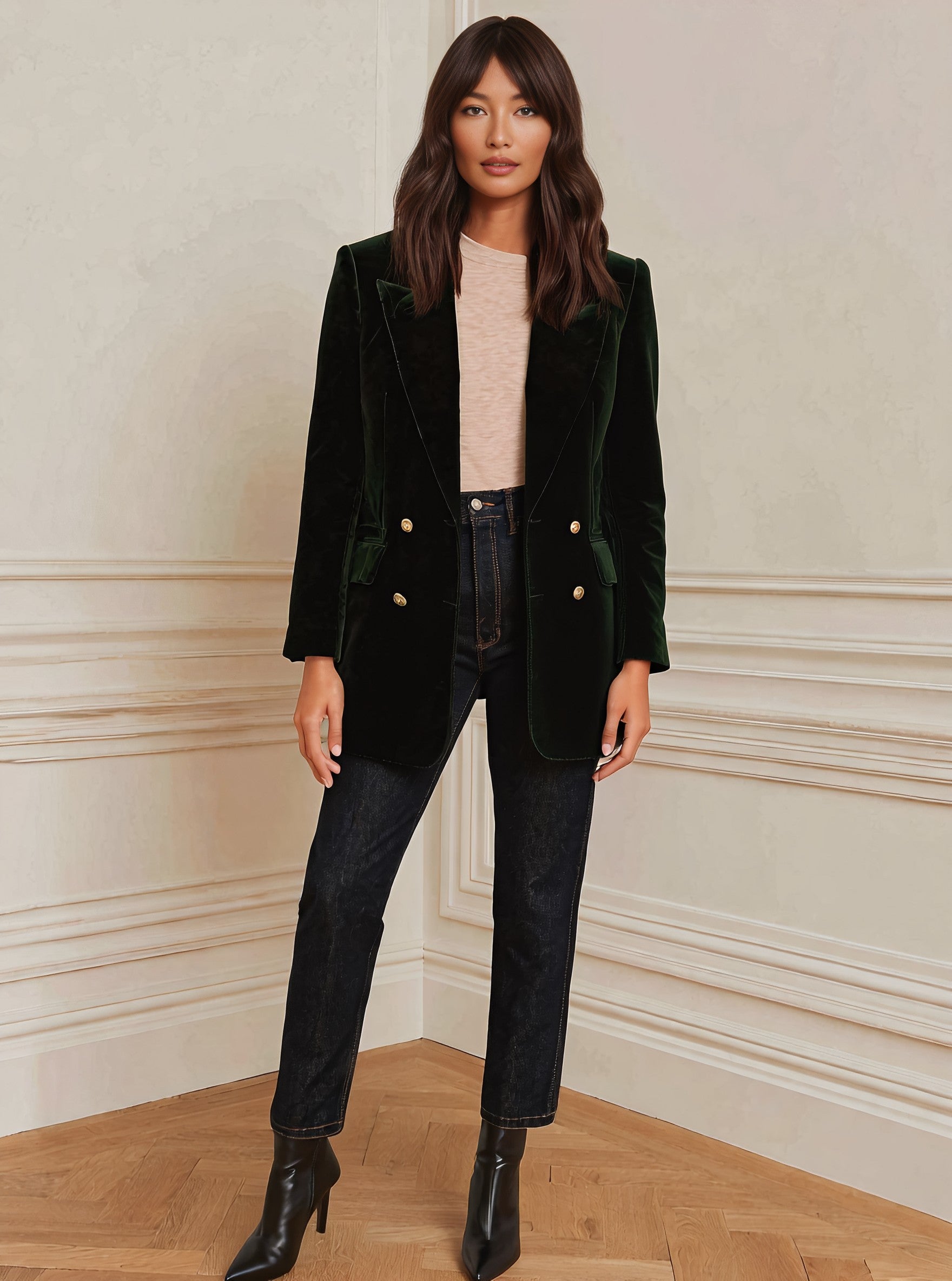 Autumn Casual Fit Long Sleeve Straight Tube Arm Women's Top Fashion Style Regular Length Classic Businesswear