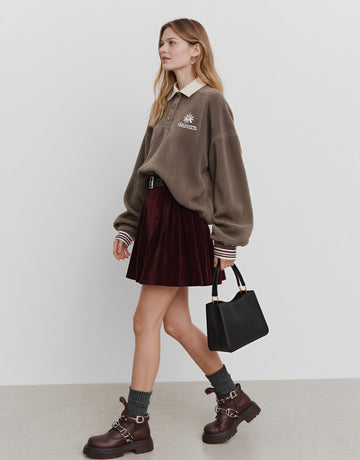 Casual Short Skirt Winter Fashion Fit A-Line Waistline Regular Style Women's Clothing Half Skirt Casual Wear